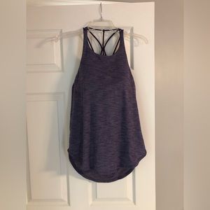 Lululemon sports bra/strappy tank top: purple